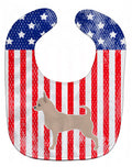 USA Patriotic Chihuahua Baby Bib Easy-Clean Baby Bib Baby Feeding Accessory Baby Mealtime Essential, 10 x 13, Multicolor