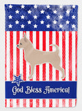USA Patriotic Chihuahua House Flag 28x40 Porch Sleeve Pole Decorative Outside Yard Banner Artwork Wall Hanging, Polyester