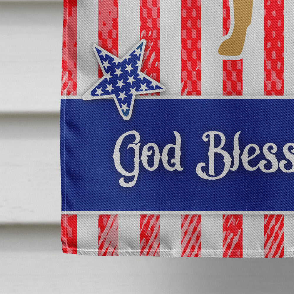 USA Patriotic Shar Pei House Flag 28x40 Porch Sleeve Pole Decorative Outside Yard Banner Artwork Wall Hanging, Polyester