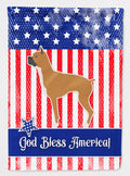 USA Patriotic Boxer House Flag 28x40 Porch Sleeve Pole Decorative Outside Yard Banner Artwork Wall Hanging, Polyester