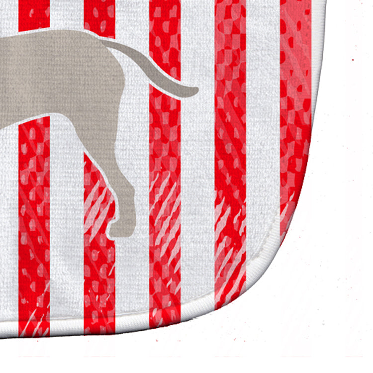 USA Patriotic English Mastiff Baby Bib Easy-Clean Baby Bib Baby Feeding Accessory Baby Mealtime Essential, 10 x 13, Multicolor