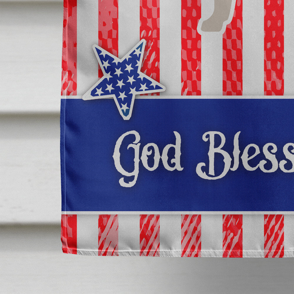 USA Patriotic English Mastiff House Flag 28x40 Porch Sleeve Pole Decorative Outside Yard Banner Artwork Wall Hanging, Polyester