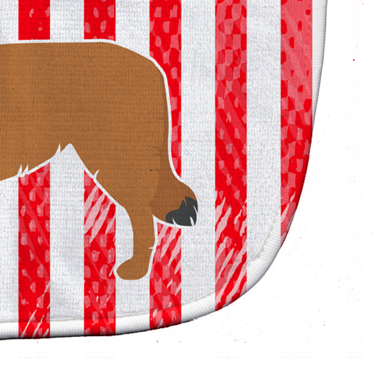 USA Patriotic Belgian Shepherd Baby Bib Easy-Clean Baby Bib Baby Feeding Accessory Baby Mealtime Essential, 10 x 13, Multicolor