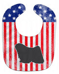 USA Patriotic Puli Baby Bib Easy-Clean Baby Bib Baby Feeding Accessory Baby Mealtime Essential, 10 x 13, Multicolor