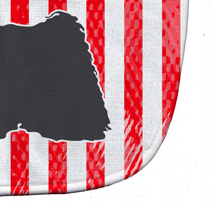 USA Patriotic Puli Baby Bib Easy-Clean Baby Bib Baby Feeding Accessory Baby Mealtime Essential, 10 x 13, Multicolor
