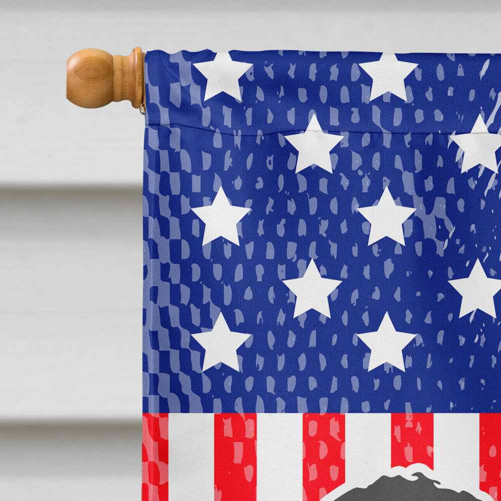 USA Patriotic Puli House Flag 28x40 Porch Sleeve Pole Decorative Outside Yard Banner Artwork Wall Hanging, Polyester