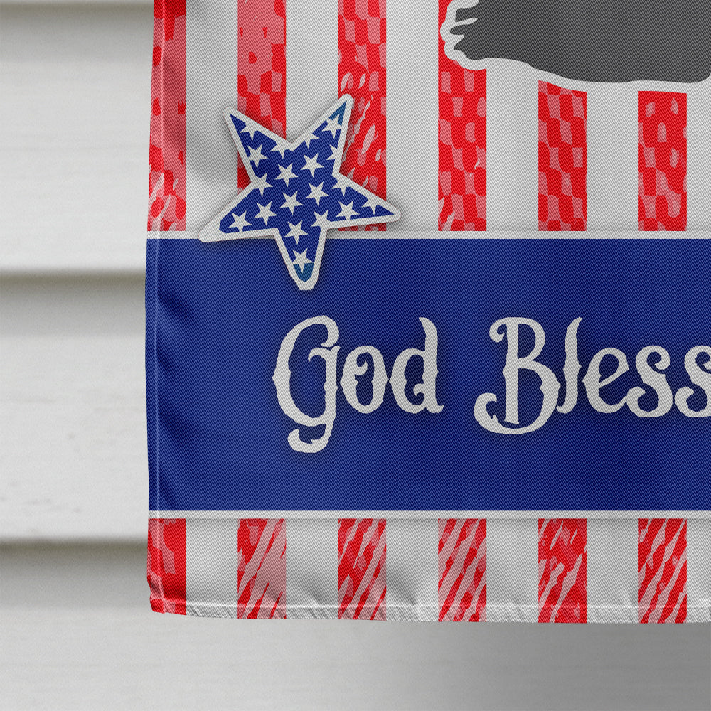 USA Patriotic Puli House Flag 28x40 Porch Sleeve Pole Decorative Outside Yard Banner Artwork Wall Hanging, Polyester
