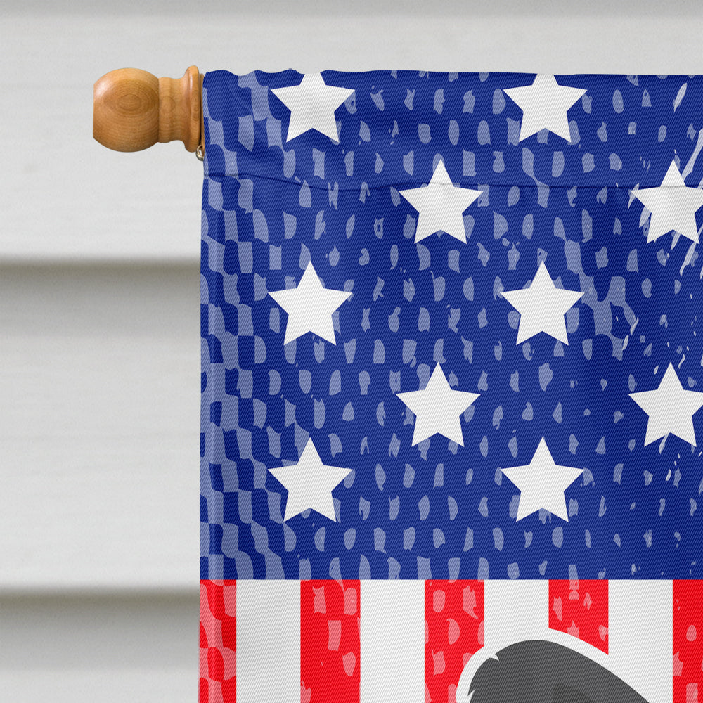 USA Patriotic Newfoundland House Flag 28x40 Porch Sleeve Pole Decorative Outside Yard Banner Artwork Wall Hanging, Polyester