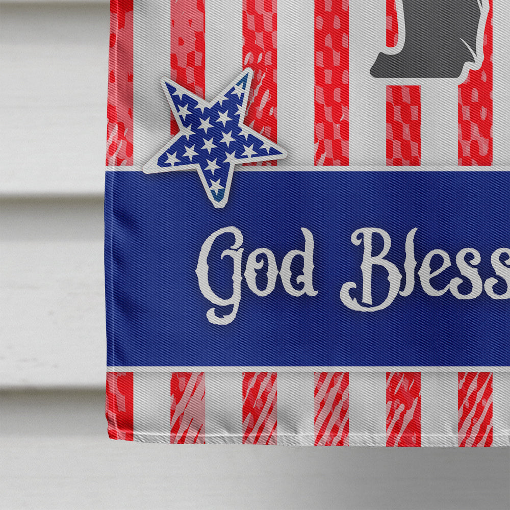 USA Patriotic Newfoundland House Flag 28x40 Porch Sleeve Pole Decorative Outside Yard Banner Artwork Wall Hanging, Polyester