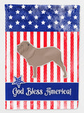 USA Patriotic Neapolitan Mastiff House Flag 28x40 Porch Sleeve Pole Decorative Outside Yard Banner Artwork Wall Hanging, Polyester