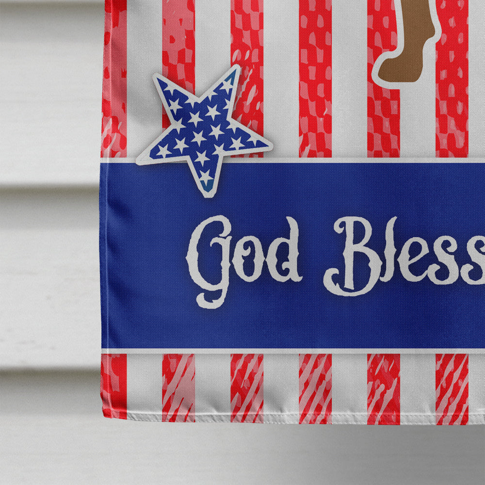 USA Patriotic Rottweiler House Flag 28x40 Porch Sleeve Pole Decorative Outside Yard Banner Artwork Wall Hanging, Polyester