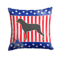 USA Patriotic Rottweiler Decorative Throw Pillow 14x14 Indoor Outdoor Accent Cushion, Fabric Cover with Insert for Sofa, Bed, Porch & Living Room