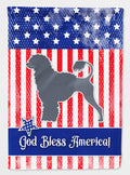 USA Patriotic Portuguese Water Dog House Flag 28x40 Porch Sleeve Pole Decorative Outside Yard Banner Artwork Wall Hanging, Polyester
