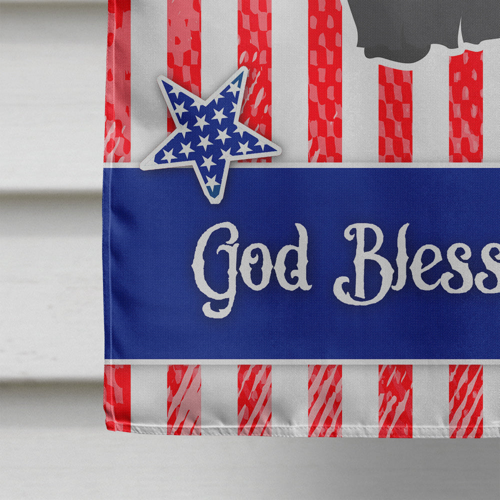 USA Patriotic Scottish Terrier House Flag 28x40 Porch Sleeve Pole Decorative Outside Yard Banner Artwork Wall Hanging, Polyester