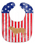 USA Patriotic Dogue de Bordeaux Baby Bib Easy-Clean Baby Bib Baby Feeding Accessory Baby Mealtime Essential, 10 x 13, Multicolor