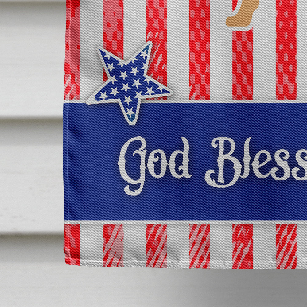 USA Patriotic Dogue de Bordeaux House Flag 28x40 Porch Sleeve Pole Decorative Outside Yard Banner Artwork Wall Hanging, Polyester