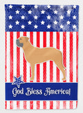 USA Patriotic Bullmastiff House Flag 28x40 Porch Sleeve Pole Decorative Outside Yard Banner Artwork Wall Hanging, Polyester