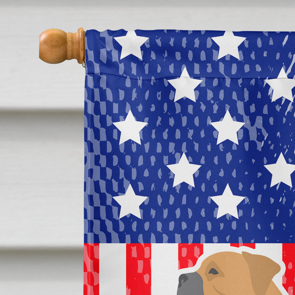 USA Patriotic Bullmastiff House Flag 28x40 Porch Sleeve Pole Decorative Outside Yard Banner Artwork Wall Hanging, Polyester