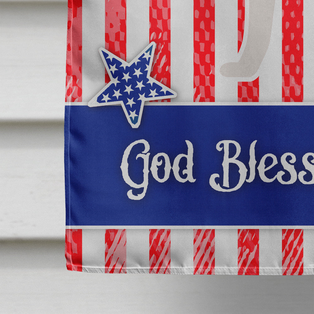USA Patriotic Akita House Flag 28x40 Porch Sleeve Pole Decorative Outside Yard Banner Artwork Wall Hanging, Polyester