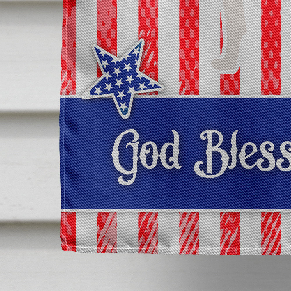 USA Patriotic Basenji House Flag 28x40 Porch Sleeve Pole Decorative Outside Yard Banner Artwork Wall Hanging, Polyester