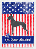USA Patriotic Great Dane House Flag 28x40 Porch Sleeve Pole Decorative Outside Yard Banner Artwork Wall Hanging, Polyester