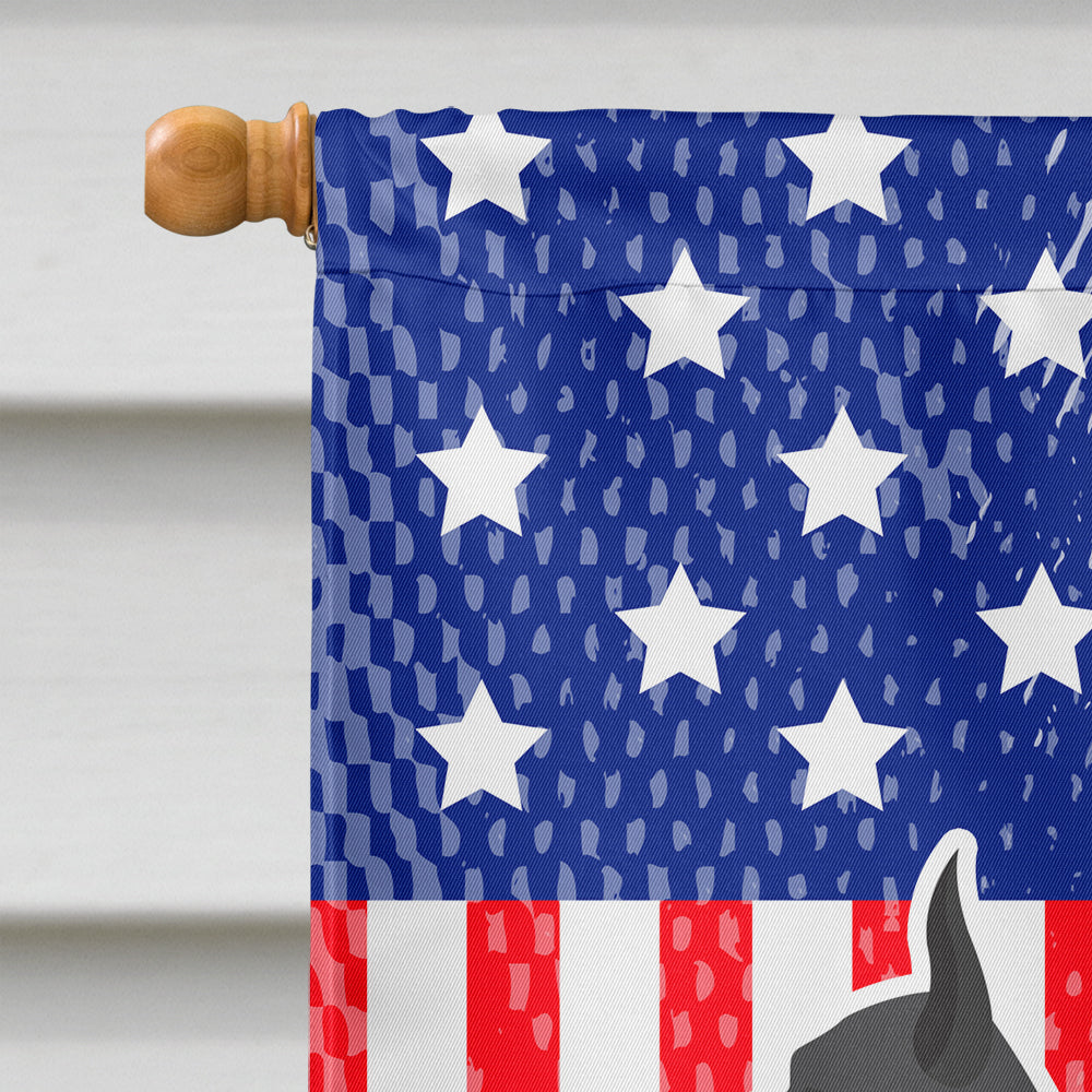 USA Patriotic Great Dane House Flag 28x40 Porch Sleeve Pole Decorative Outside Yard Banner Artwork Wall Hanging, Polyester