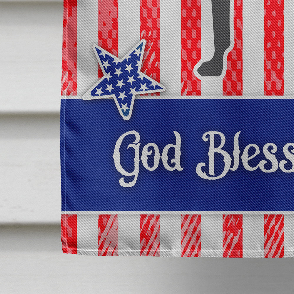USA Patriotic Great Dane House Flag 28x40 Porch Sleeve Pole Decorative Outside Yard Banner Artwork Wall Hanging, Polyester