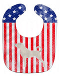 USA Patriotic Anatolian Shepherd Baby Bib Easy-Clean Baby Bib Baby Feeding Accessory Baby Mealtime Essential, 10 x 13, Multicolor