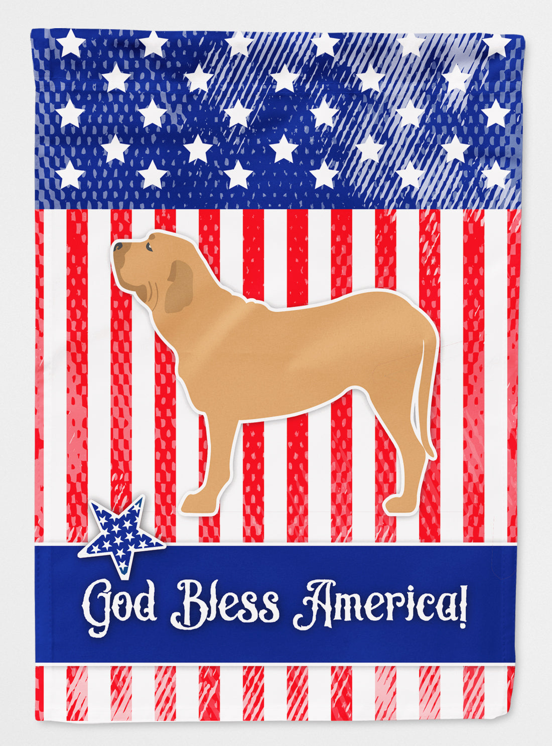 USA Patriotic Fila Brasileiro House Flag 28x40 Porch Sleeve Pole Decorative Outside Yard Banner Artwork Wall Hanging, Polyester