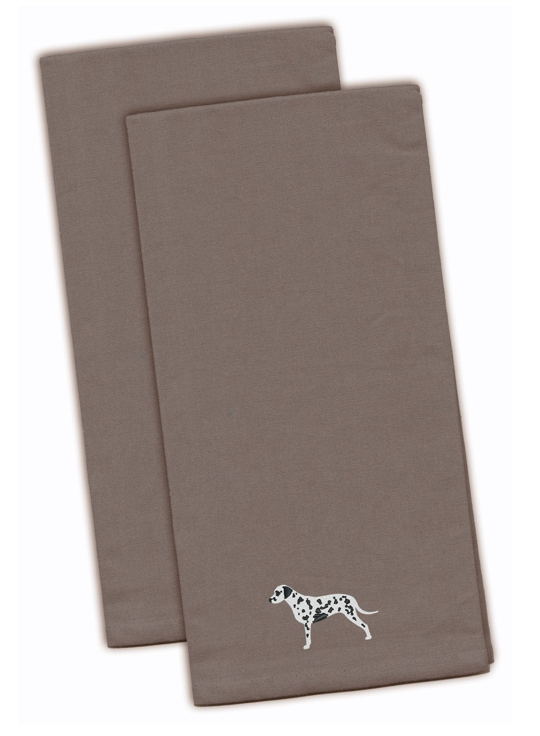 Dalmatian Gray Embroidered Towel Set of 2