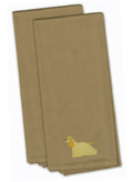 Cocker Spaniel Tan Embroidered Towel Set of 2 Decorative Bathroom Guest Hand Towel for Hand, Face, Tea, Dishcloth, 19 X 25, Tan