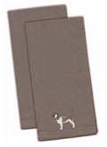 Grand Basset Griffon Vendeen Gray Embroidered Towel Set of 2