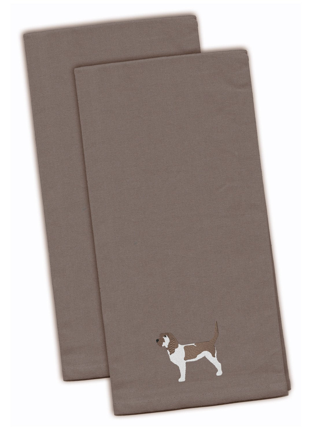 Grand Basset Griffon Vendeen Gray Embroidered Towel Set of 2