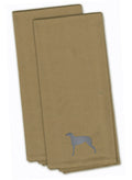Scottish Deerhound Tan Embroidered Towel Set of 2 Decorative Bathroom Guest Hand Towel for Hand, Face, Tea, Dishcloth, 19 X 25, Tan