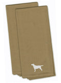 Yellow Labrador Retriever Tan Embroidered Towel Set of 2 Decorative Bathroom Guest Hand Towel for Hand, Face, Tea, Dishcloth, 19 X 25, Tan