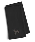 American Water Spaniel Black Embroidered Towel Set of 2 Decorative Bathroom Guest Hand Towel for Hand, Face, Tea, Dishcloth, 19 X 25, Black