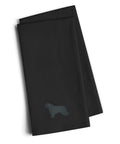 Spanish Water Dog Black Embroidered Towel Set of 2 Decorative Bathroom Guest Hand Towel for Hand, Face, Tea, Dishcloth, 19 X 25, Black