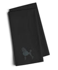 Poodle Black Embroidered Towel Set of 2 Decorative Bathroom Guest Hand Towel for Hand, Face, Tea, Dishcloth, 19 X 25, Black