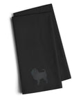 Affenpinscher Black Embroidered Towel Set of 2 Decorative Bathroom Guest Hand Towel for Hand, Face, Tea, Dishcloth, 19 X 25, Black
