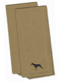 Doberman Pinscher Tan Embroidered Towel Set of 2 Decorative Bathroom Guest Hand Towel for Hand, Face, Tea, Dishcloth, 19 X 25, Tan