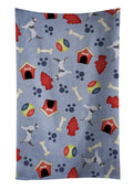 English Setter Dog House Collection Kitchen Towel Velour Plush Front and Cotton Loop Back Machine Washable