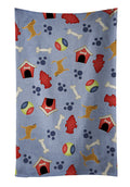 Bloodhound Dog House Collection Kitchen Towel Velour Plush Front and Cotton Loop Back Machine Washable
