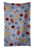 Cocker Spaniel Dog House Collection Kitchen Towel Velour Plush Front and Cotton Loop Back Machine Washable