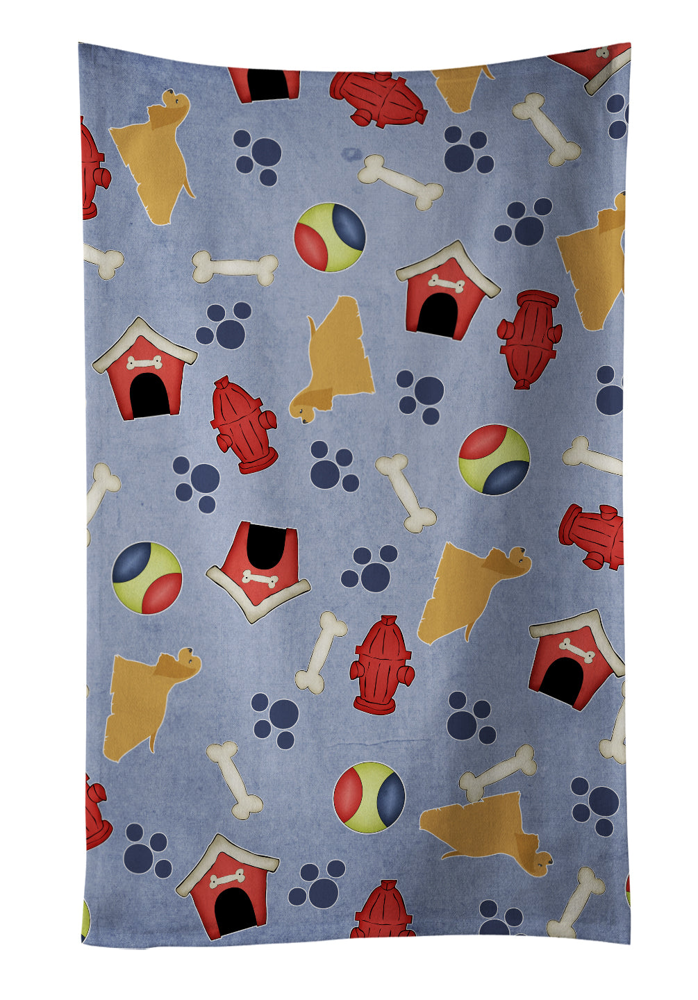 Cocker Spaniel Dog House Collection Kitchen Towel Velour Plush Front and Cotton Loop Back Machine Washable