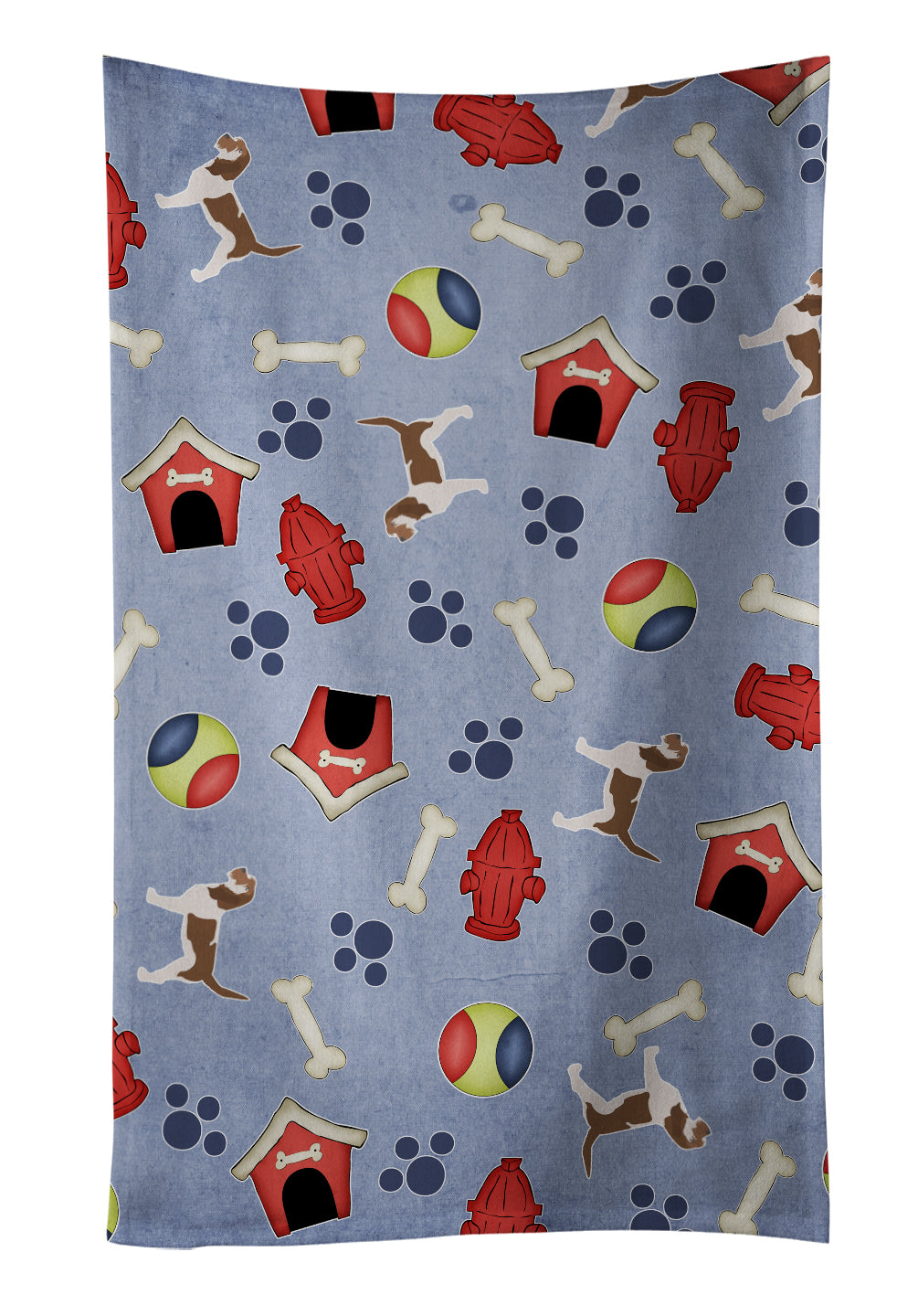 Grand Basset Griffon Vendeen Dog House Collection Kitchen Towel Velour Plush Front and Cotton Loop Back Machine Washable