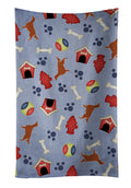 Irish Setter Dog House Collection Kitchen Towel Velour Plush Front and Cotton Loop Back Machine Washable