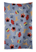 Yellow Labrador Retriever Dog House Collection Kitchen Towel Velour Plush Front and Cotton Loop Back Machine Washable