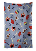 Welsh Springer Spaniel Dog House Collection Kitchen Towel Velour Plush Front and Cotton Loop Back Machine Washable