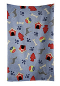 Irish Wolfhound Dog House Collection Kitchen Towel Velour Plush Front and Cotton Loop Back Machine Washable