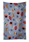 Golden Retriever Dog House Collection Kitchen Towel Velour Plush Front and Cotton Loop Back Machine Washable